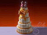 Tort de nuntă trei cutii de fericire № 314 cu livrare la Moscova de la compania de cofetărie
