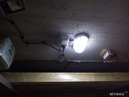 LED lampă în garaj cu propriile mâini