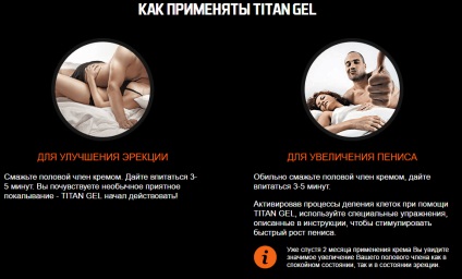 Gel Titan pentru extinderea penisului, divorț sau adevăr