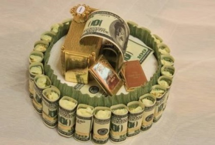Tort de bani pentru nunta proprie, aniversare, nasterea unui copil
