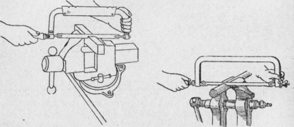 Dispozitivul de ferăstrău manual și utilizarea acestuia - tăierea metalului