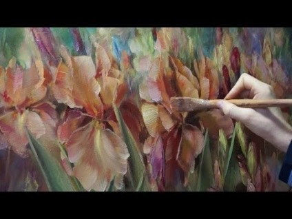 Videók, mint ez a „hogyan kell felhívni virágok - íriszek akril”