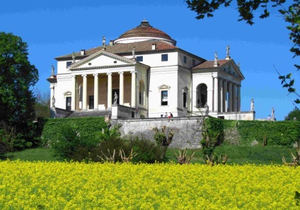 Villa rotunda de arhitectul Andrea Palladio, ghid pentru Italia și limba italiană