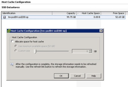 Virtualizáció - a swap a fogadó cache (swap SSD) a VMware vSphere 5