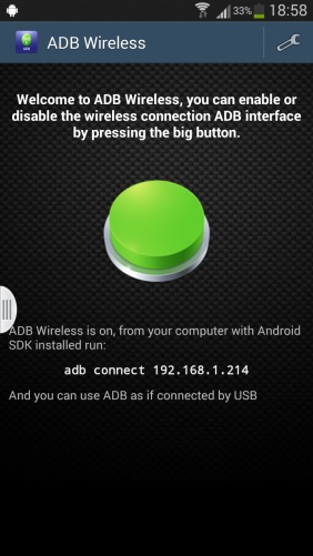 Porniți depanarea pe dispozitivul Android pe dispozitivul USB