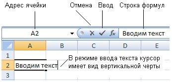 Introducerea datelor în celulă - stadopedie