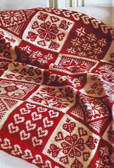 Tricotate carouri de pătrate cu ace de tricotat pentru începători