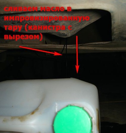 Înlocuirea uleiului de motor al modului Prior cu propriile mâini