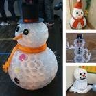 30 Fun karácsonyi díszek formájában egy hóember