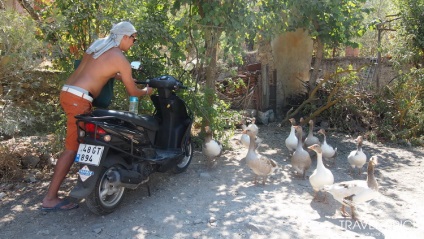 Satul de caiac și strada de case goale din fethiye (Turcia)