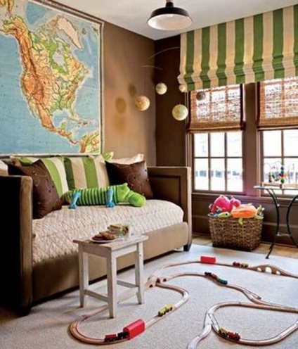 Design de cameră pentru copii pentru o fotografie băiat, casa de vis