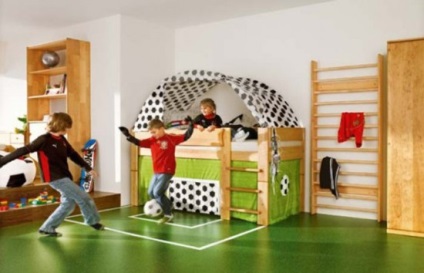 Design de cameră pentru copii pentru o fotografie băiat, casa de vis