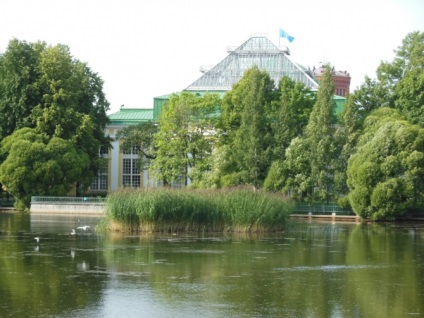 Fotografii în grădina Taurida din Sankt Petersburg