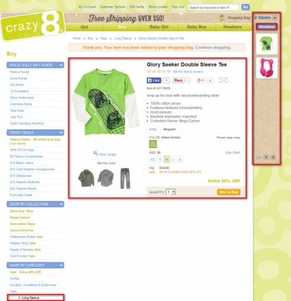 Magazin online (crazy8)