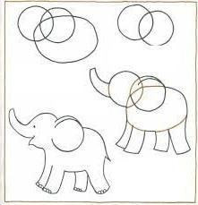 Cum de a desena un stadiu de elefant de a desena o imagine și de a da un volum