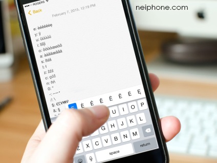 Cum de a imprima caractere speciale pe iphone sau ipad