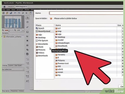 Cum se creează o diagramă a relației entității utilizând expertul bazei de date mysql