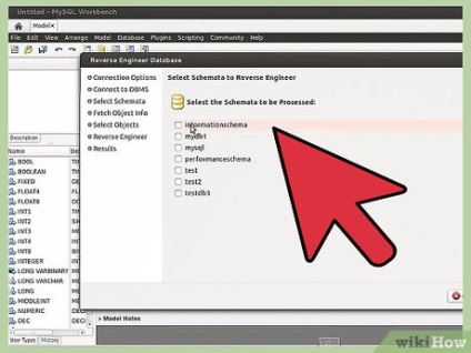 Cum se creează o diagramă a relației entității utilizând expertul bazei de date mysql