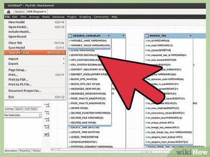 Cum se creează o diagramă a relației entității utilizând expertul bazei de date mysql