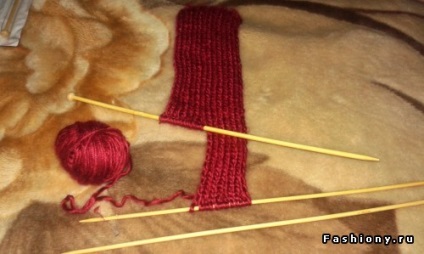 Cum să vă legați un bandaj cu un bandaj - o bandă de tricot tricotată - o clasă de master pentru începători
