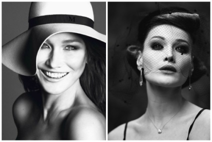 Carla Bruni înainte și după modelele din plastic, foto și video