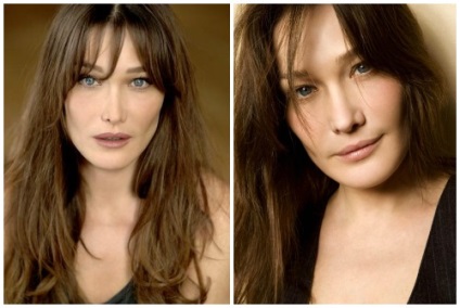 Carla Bruni înainte și după modelele din plastic, foto și video