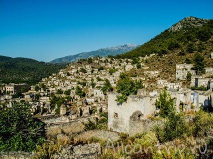 Kayakay în fethiye este un adevărat oraș fantomă