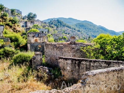 Kayakay în fethiye este un adevărat oraș fantomă