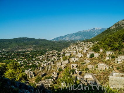 Kayakay în fethiye este un adevărat oraș fantomă