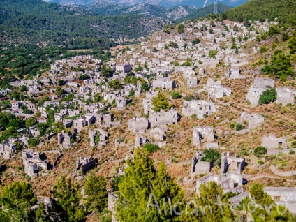 Kayakay în fethiye este un adevărat oraș fantomă