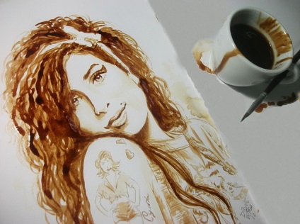 Desene de cafea sau creativitate în fiecare picătură - târg de meșteșugari - manual, manual