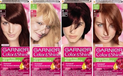 hajfesték Garnier és paletta jellemzői és előnyei