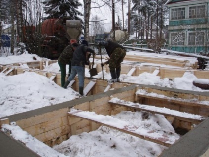 Este posibil să umpleți fundația în timpul iernii, cum să încălzi fundația casei, turnând soluția pentru bandă