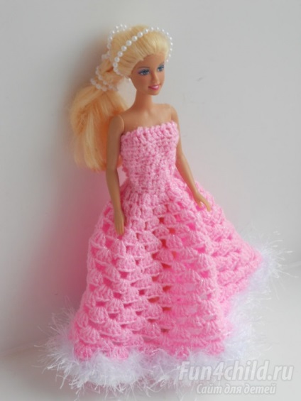 Barbie rochie de croșetat - clasa de master cu descriere