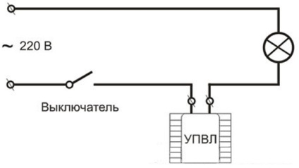 Includerea netedă a lămpilor incandescente - principiul funcționării și diagramele cablajelor