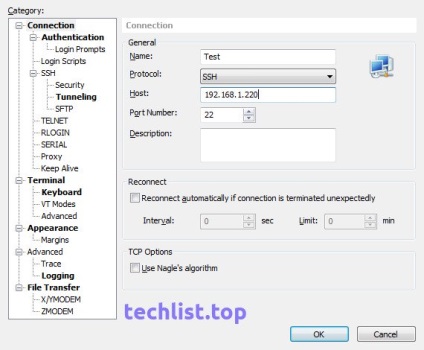 Conectarea la ssh