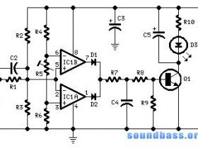 Clip-detector simplu pentru amplificator, pentru soundbass