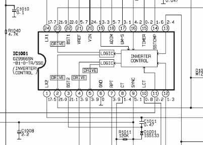 Repararea TV toshiba 32a3000pr, probleme cu iluminarea