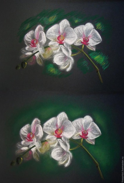 Desen orhidee pastel - târg de maeștri - manual, manual