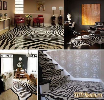 Ábra „zebra” a belső fotó - tervezés - dekor saját kezűleg
