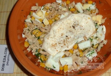 Salata de piept de pui si reteta cu ceapa cu poze
