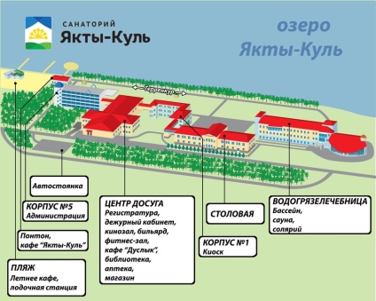 Sanatorium yakty-kul, preturi pentru 2017 ani, descriere, fotografie