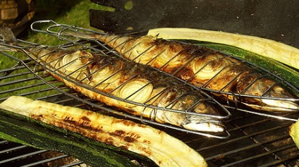 Secretele de pește de gătit pe gratar - pescuit pe șanț cu confort - baza de pescuit a celor trei creasta