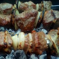 Shashlik la cabana - (mai mult de 10 rețete) cu o fotografie pe