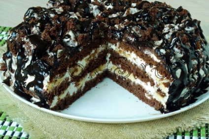 Csokoládé és banán torta - lépésről lépésre recept fotókkal és sütemények