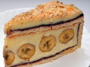 Ciocolată-rețete simple tort de banane cu fotografie pas-cu-pas
