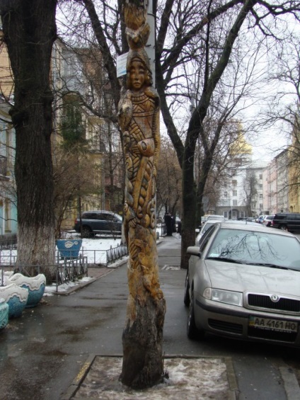 Vechi Kiev, sculpturi de scriptinsky constantin - lemn, șuruburi și tacâmuri de unică folosință