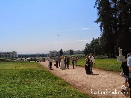 Esküvő Arkhangelskoye birtok, walk-vándorlás