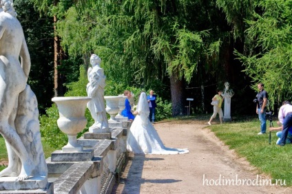 Esküvő Arkhangelskoye birtok, walk-vándorlás