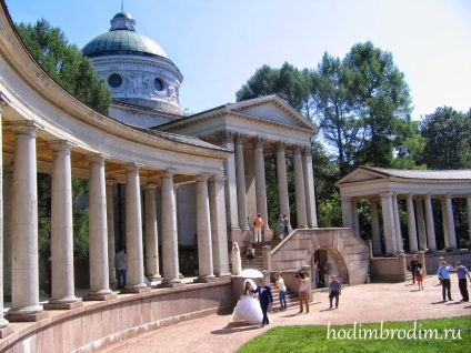 Esküvő Arkhangelskoye birtok, walk-vándorlás